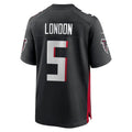 tocy A.Falcons #5 Drake London Player Black Home Game Stitched Jerseys