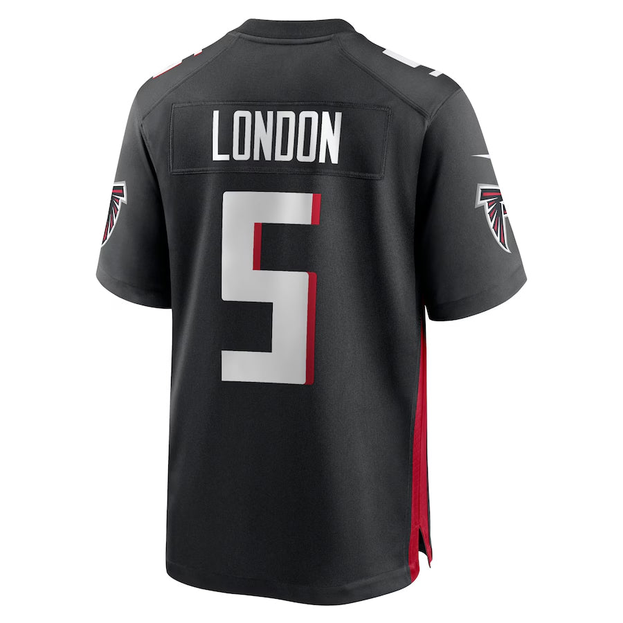 tocy A.Falcons #5 Drake London Player Black Home Game Stitched Jerseys