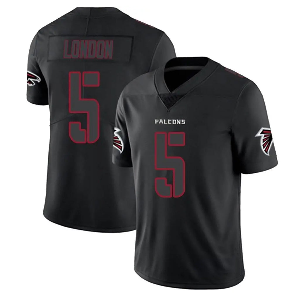 tocy A.Falcons #5 Drake London Player Black Impact Limited Stitched Jerseys