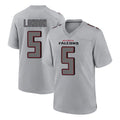 tocy A.Falcons #5 Drake London Player Gray Fashion Home Game Stitched Jerseys