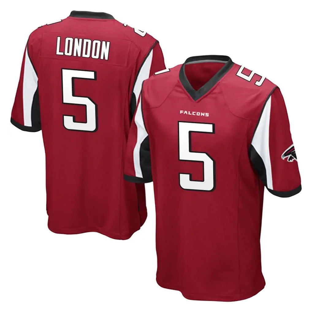 tocy A.Falcons #5 Drake London Player Red Color Vapor Home Game Stitched Jerseys
