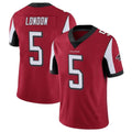 tocy A.Falcons #5 Drake London Player Red Color Vapor Untouchable Limited Home Game Stitched Jerseys