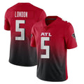 tocy A.Falcons #5 Drake London Player Red Vapor Untouchable Limited Home Game Stitched Jerseys