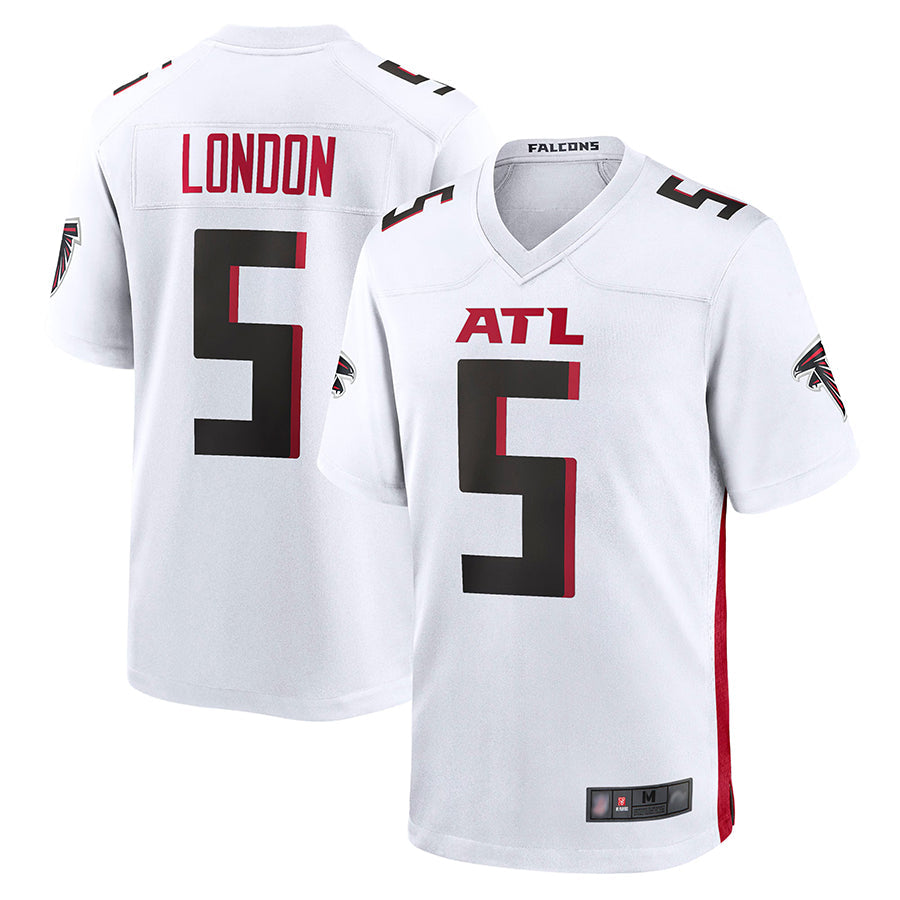 tocy A.Falcons #5 Drake London Player White Game Stitched Jerseys