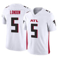 tocy A.Falcons #5 Drake London Player White Vapor F.U.S.E. Limited Home Game Stitched Jerseys