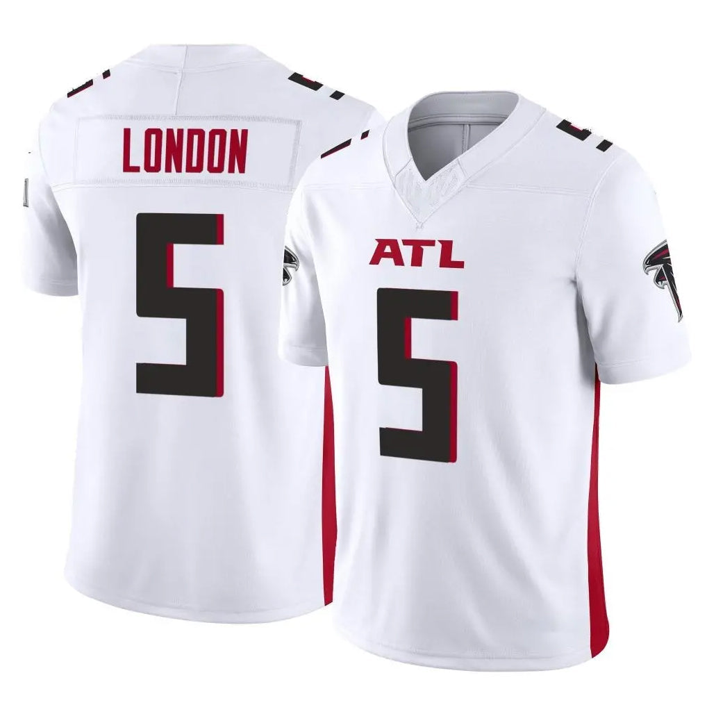 tocy A.Falcons #5 Drake London Player White Vapor F.U.S.E. Limited Home Game Stitched Jerseys