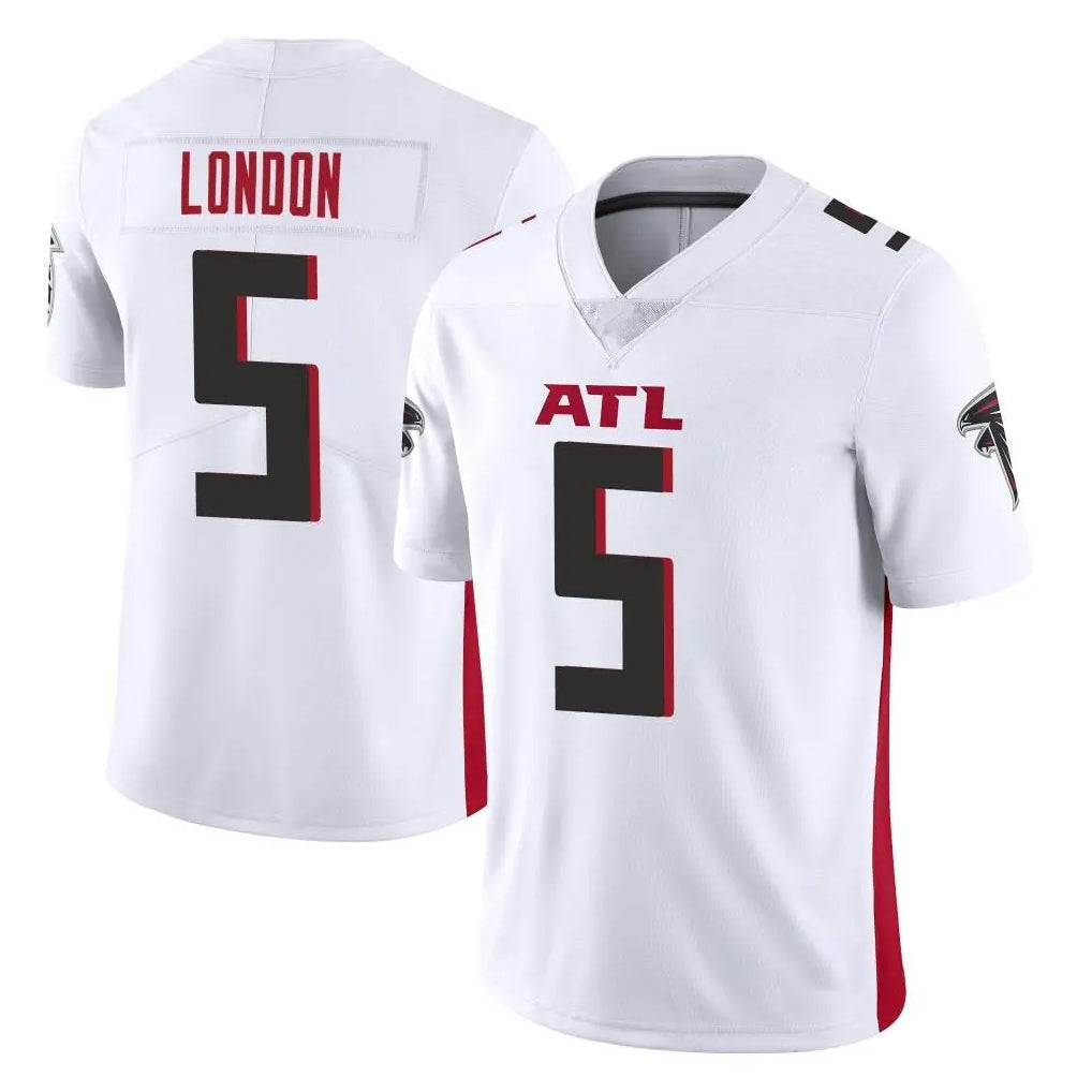 tocy A.Falcons #5 Drake London Player White Vapor Untouchable Limited Home Game Stitched Jerseys