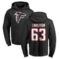 tocy A.Falcons #63 Chris Lindstrom Player Black Salute to Service Hoodies Stitched Jerseys