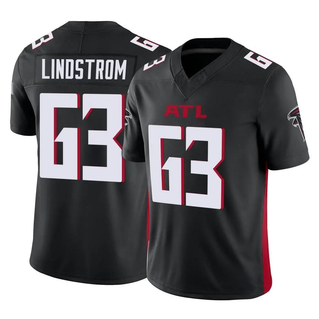 tocy A.Falcons #63 Chris Lindstrom Player Black Vapor F.U.S.E. Limited Stitched Jerseys