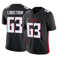 tocy A.Falcons #63 Chris Lindstrom Player Black Vapor F.U.S.E. Limited Stitched Jerseys