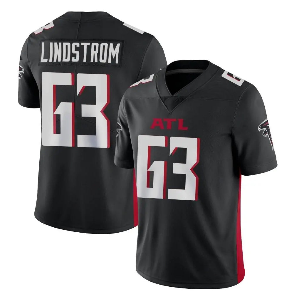 tocy A.Falcons #63 Chris Lindstrom Player Black Vapor Untouchable Limited Home Game Stitched Jerseys