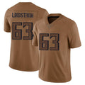 tocy A.Falcons #63 Chris Lindstrom Player Brown Salute To Service Limited Stitched Jerseys