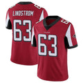 tocy A.Falcons #63 Chris Lindstrom Player Red Color Vapor Untouchable Limited Home Game Stitched Jerseys