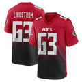 tocy A.Falcons #63 Chris Lindstrom Player Red Home Game Stitched Jerseys