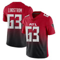 tocy A.Falcons #63 Chris Lindstrom Player Red Vapor Untouchable Limited Home Game Stitched Jerseys