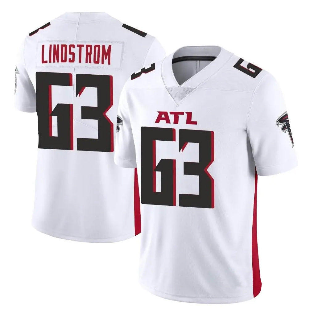tocy A.Falcons #63 Chris Lindstrom Player White Vapor Untouchable Limited Home Game Stitched Jerseys
