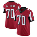 tocy A.Falcons #70 Jake Matthews Player Red Color Vapor Untouchable Limited Home Game Stitched Jerseys