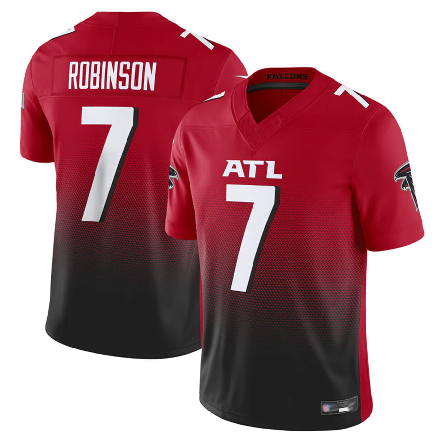 tocy A.Falcons #7 Bijan Robinson Player Red Vapor F.U.S.E. Limited Stitched Jerseys