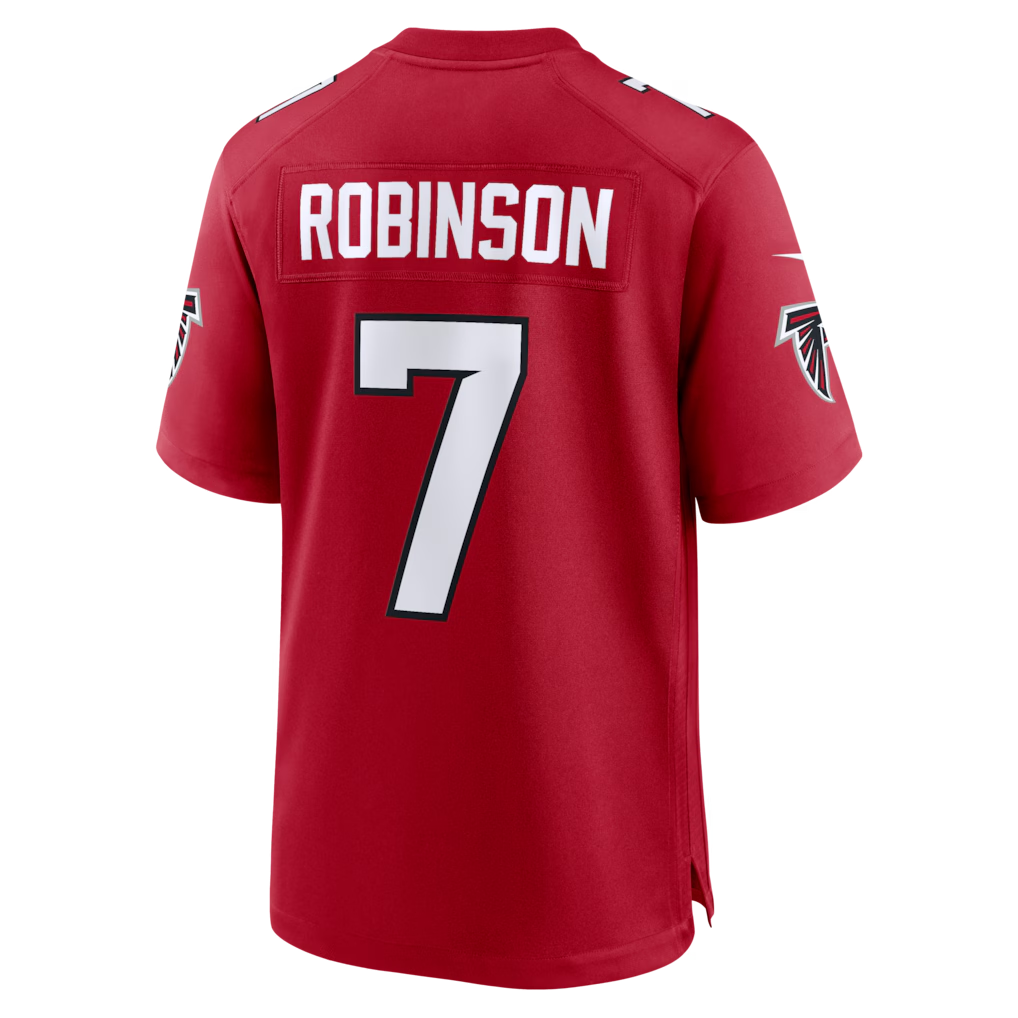 tocy A.Falcons #7 Bijan Robinson Red Game Stitched Jerseys