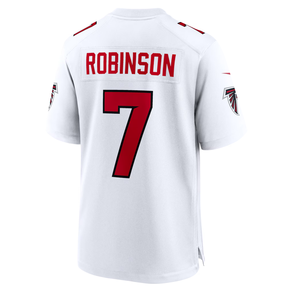 tocy A.Falcons #7 Bijan Robinson White Game Stitched Jerseys