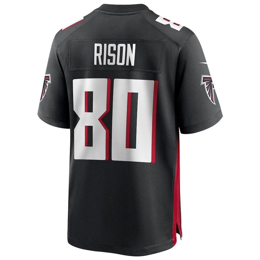 tocy A.Falcons #80 Andre Rison Player Black Home Game Stitched Jerseys