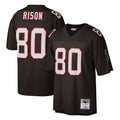 tocy A.Falcons #80 Andre Rison Player Mitchell & Ness Black 1992 Legacy Stitched Jerseys