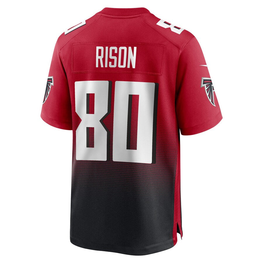 tocy A.Falcons #80 Andre Rison Player Red Home Game Stitched Jerseys