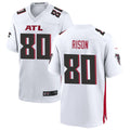 tocy A.Falcons #80 Andre Rison Player White Home Game Stitched Jerseys