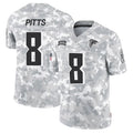 tocy A.Falcons #8 Kyle Pitts Player Arctic Camo Salute to Service Limited Stitched Jerseys