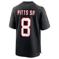 tocy A.Falcons #8 Kyle Pitts Sr. Player Black Alternate Game Stitched Jerseys