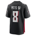 tocy A.Falcons #8 Kyle Pitts Sr. Player Black Home Game Stitched Jerseys