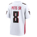 tocy A.Falcons #8 Kyle Pitts Sr. Player White Home Game Stitched Jerseys