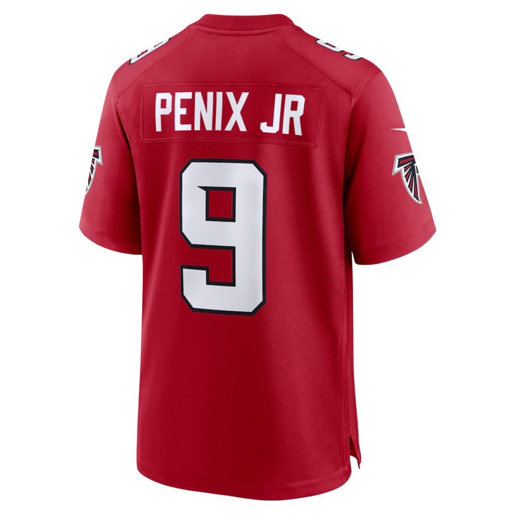 tocy A.Falcons #9 Michael Penix Jr. Red Game Stitched Jerseys