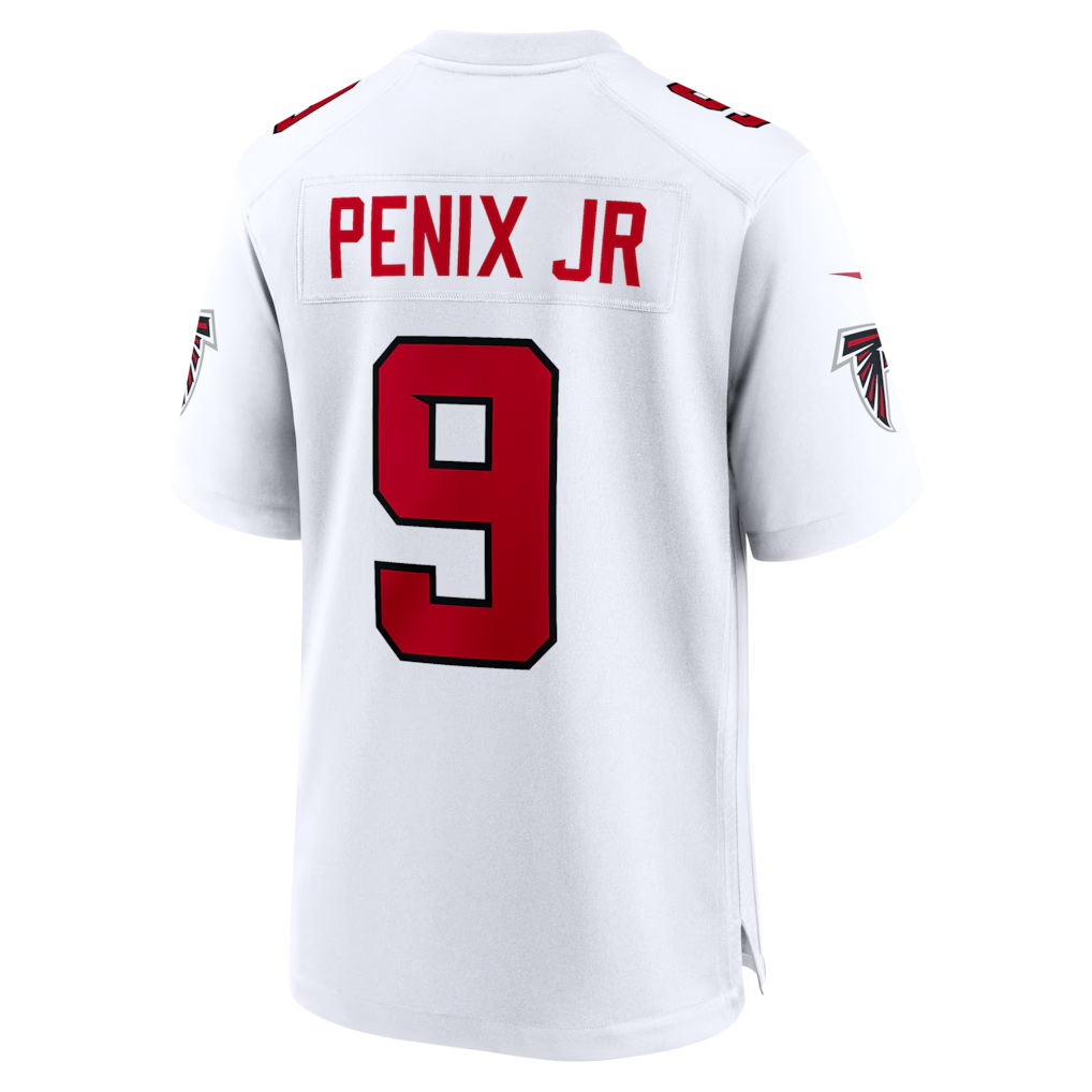 tocy A.Falcons #9 Michael Penix Jr. White Game Stitched Jerseys