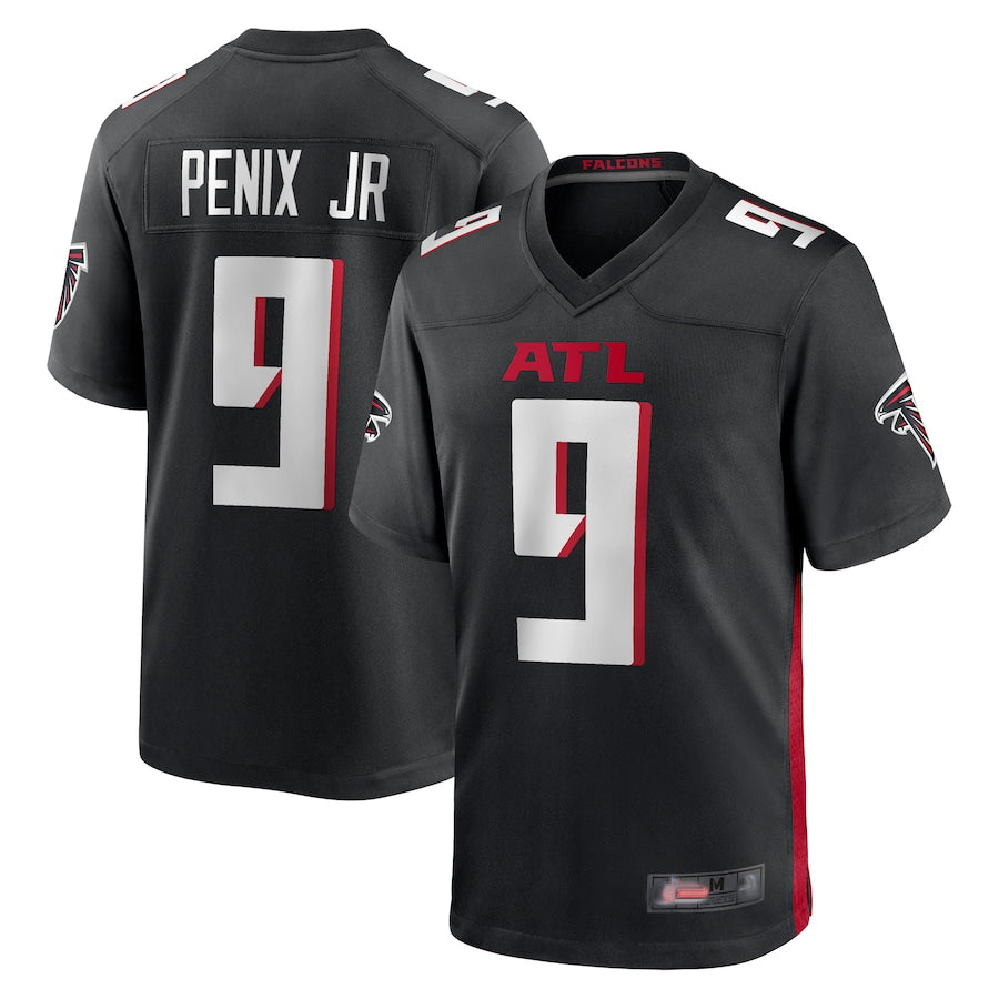 tocy A.Falcons #9 Michael Penix Jr. Player Black Home Game Stitched Jerseys