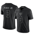 tocy A.Falcons #9 Michael Penix Jr. Player Black RFLCTV Limited Stitched Jerseys
