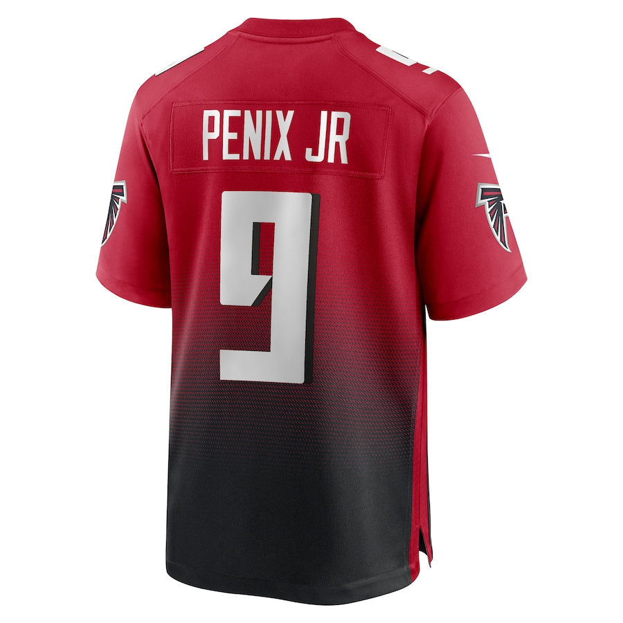 tocy A.Falcons #9 Michael Penix Jr. Player Red Home Game Stitched Jerseys