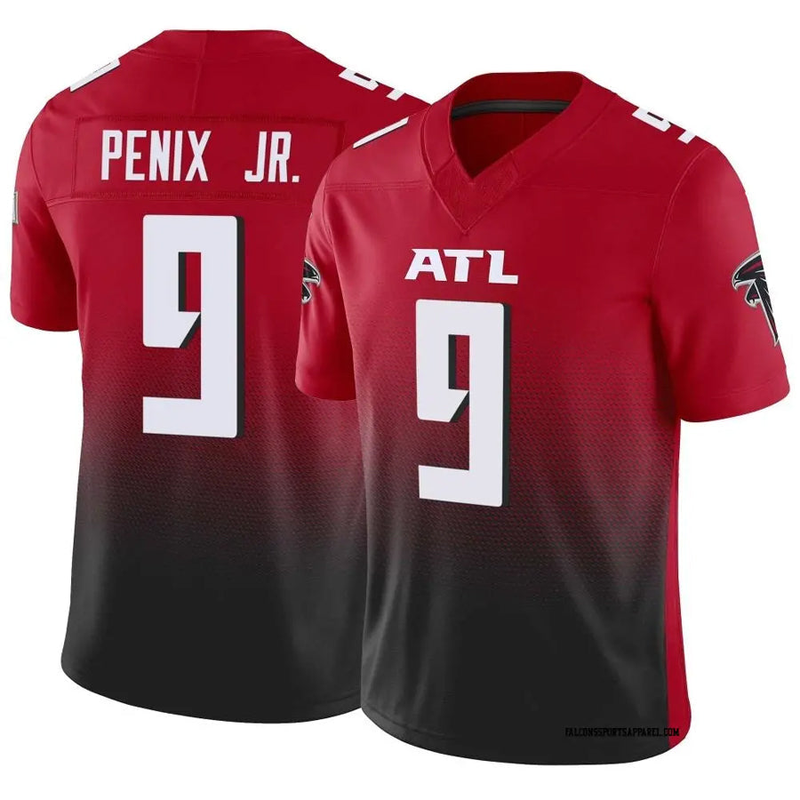 tocy A.Falcons #9 Michael Penix Jr. Player Red Vapor F.U.S.E. Limited Stitched Jerseys