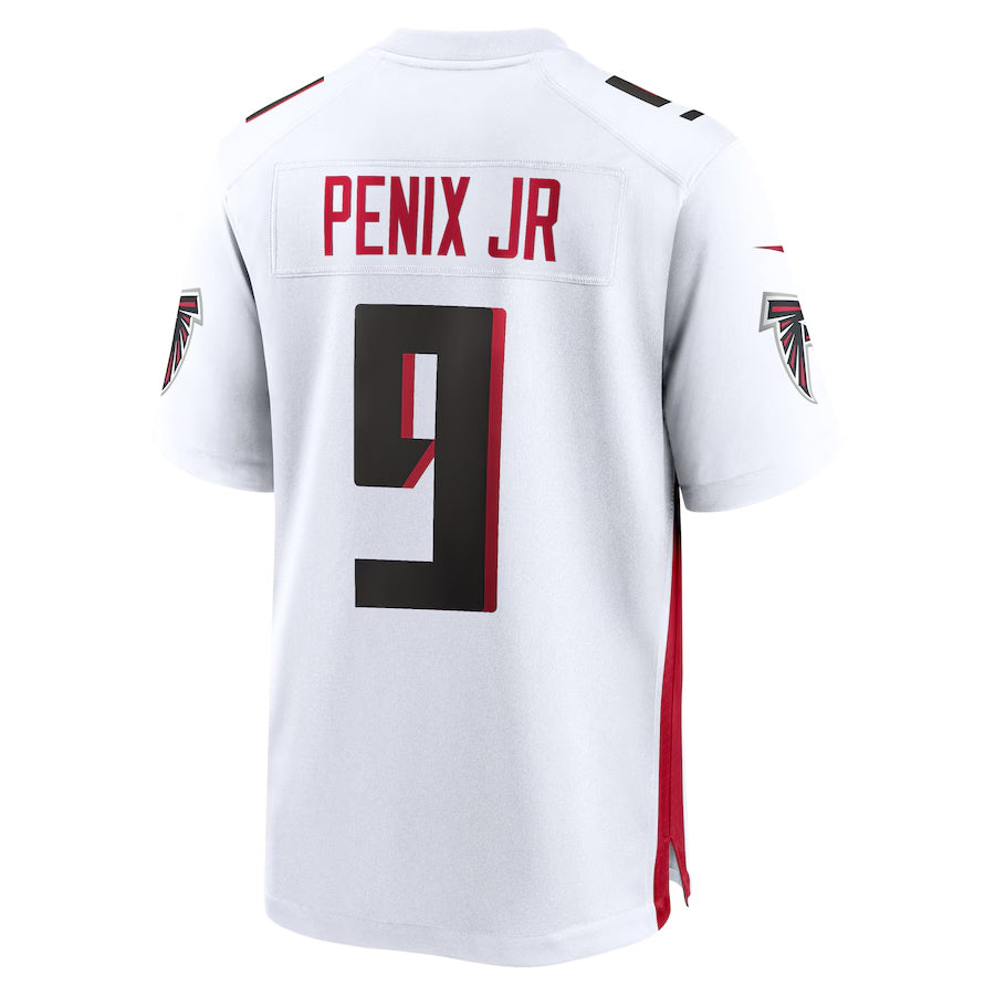tocy A.Falcons #9 Michael Penix Jr. Player White Home Game Stitched Jerseys