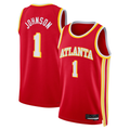 tocy A.Hawks #1 Jalen Johnson Red Swingman Jerseys - Icon Edition