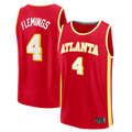 tocy A.Hawks #4 Kingston Flemings Red 2026 Draft First Round Pick Fast Break Jerseys - Icon Edition
