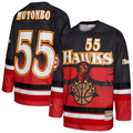 tocy A.Hawks #55 Dikembe Mutombo Mitchell & Ness Red Maxxed Out Fashion Hockey Jerseys