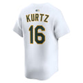 tocy Athletics #16 Nick Kurtz Player White Home Limited Stitched Jerseys