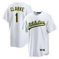 tocy Athletics #1 Denzel Clarke player White Home 2026 Official Stitched Jersey