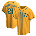tocy Athletics #21 Tyler Soderstrom Player Gold Replica Alternate Stitched Jersey