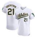 tocy Athletics #21 Tyler Soderstrom Player White Elite Home Stitched Jersey