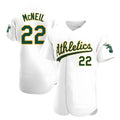 tocy Athletics #22 Jeff McNeil player White Authentic Home Stitched Jersey