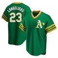 tocy Athletics #23 Shea Langeliers Player Green Replica Cooperstown Collection T shirt Stitched Jerseys