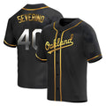 tocy Athletics #40 Luis Severino player Gold Replica Black en Alternate Stitched Jersey