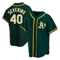 tocy Athletics #40 Luis Severino player Green Replica Alternate Stitched Jersey